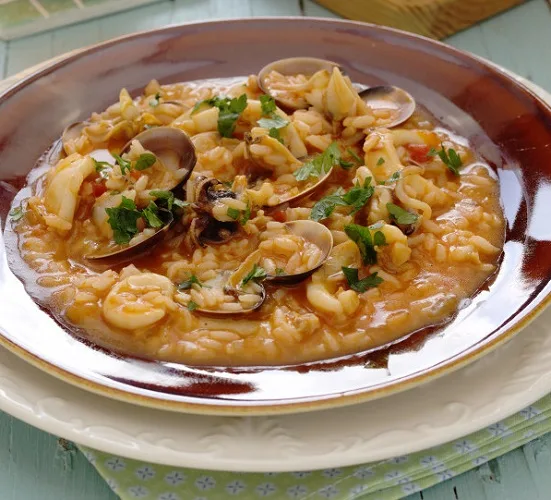 Arroz de choquinhos com amêijoas