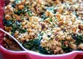 Bacalhau com Farinheira, Grelos e Broa