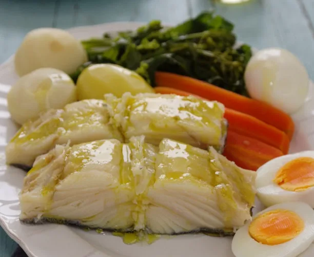 Bacalhau cozido com todos