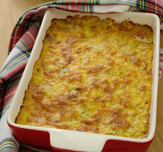 Bacalhau Gratinado com legumes