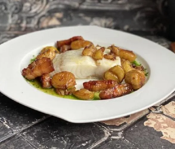 Bacalhau no Forno com Castanhas