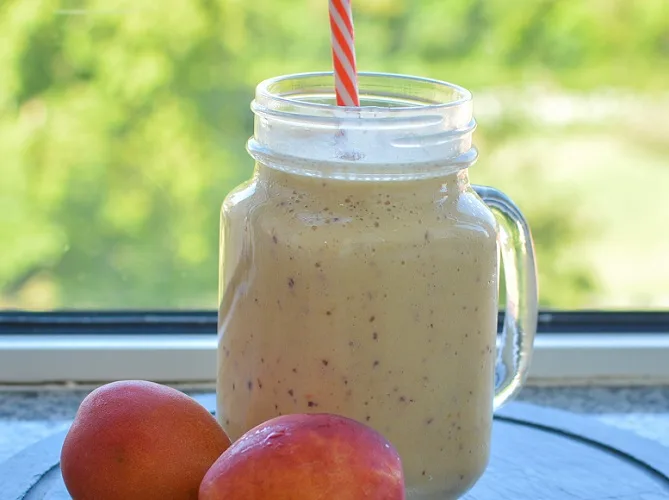 Batido de Pêssego com Iogurte