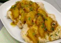 Bifes de peru com molho de laranja e gengibre