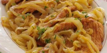 Bifes de Peru de cebolada