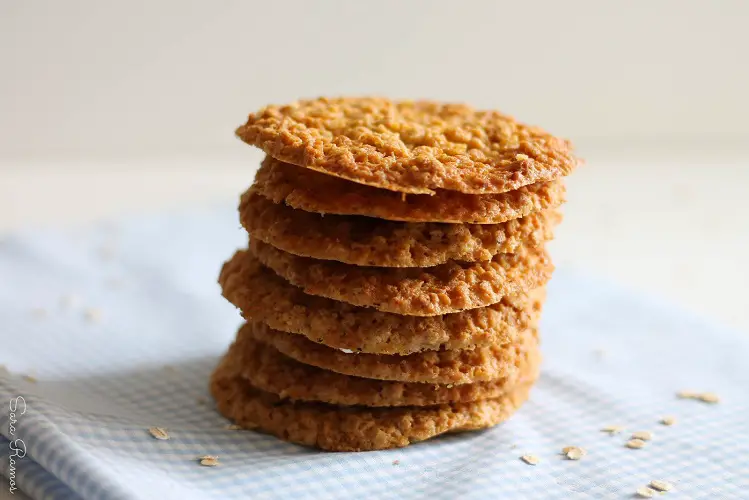 Bolachas de Aveia estaladiças