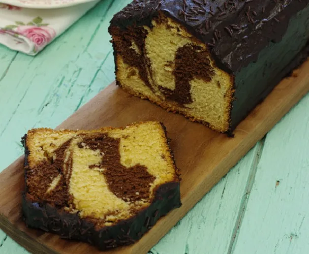 Bolo de Chocolate e Manteiga de Amendoim