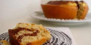 Bolo de Claras Marmoreado