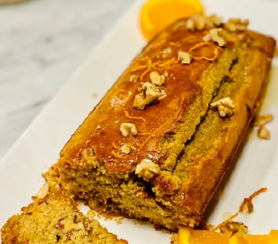 Bolo de Laranja com Nozes