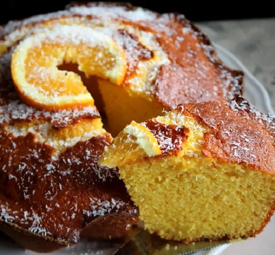 Bolo de Laranja e Coco
