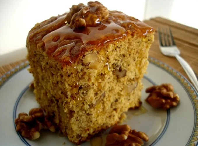 Bolo de Noz com Canela e Vinho do Porto