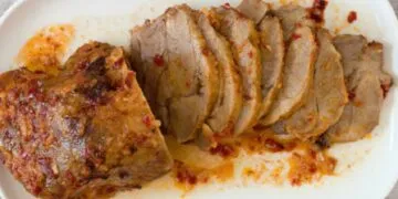 Cachaço de Porco assado no Forno