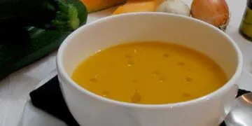 Creme de Abóbora e Courgete