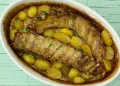 Entrecosto no forno com batatas