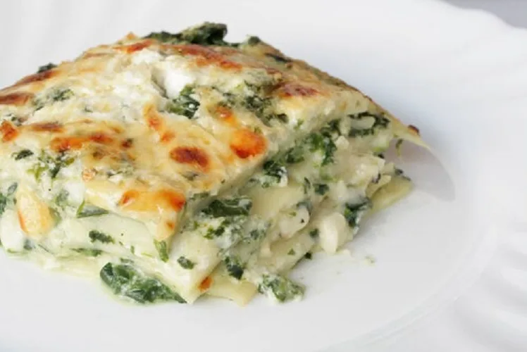 Lasanha de Bacalhau com Espinafres