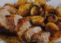 Lombo de Porco Assado com Castanhas