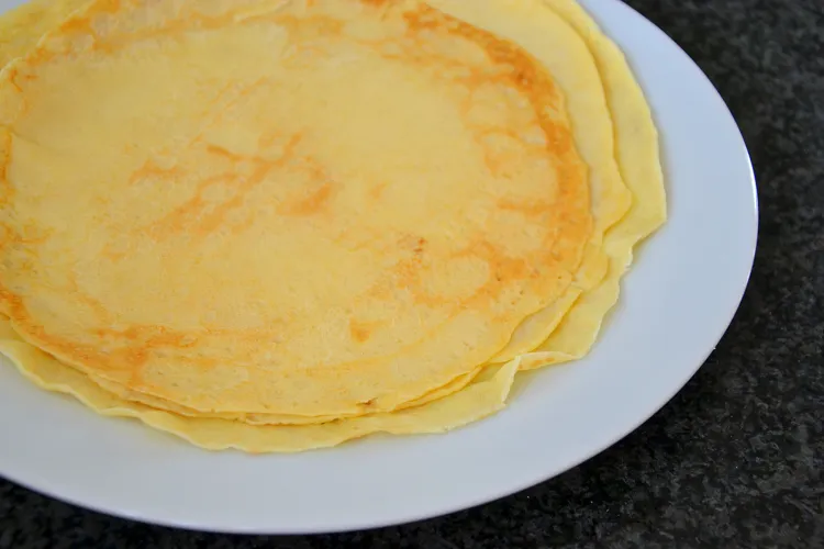 Massa para Crepes sem açucar