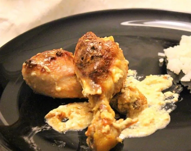 Pernas de Frango com Sopa de Cebola