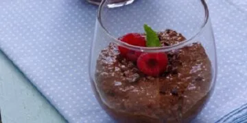 Pudim de Cacau e Chia
