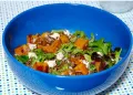 Salada de Abóbora Assada com Lentilhas