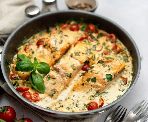 Salmão à Toscana