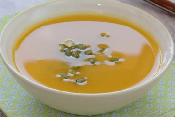 Sopa de Abóbora com Alho-Francês