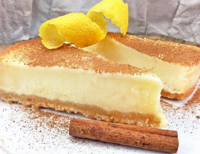 Tarte de Leite com Canela